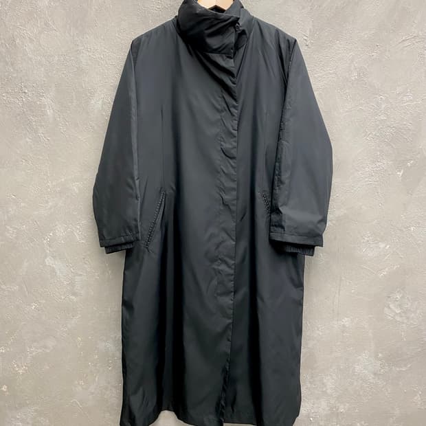 [Free] Japanese Vintage 블랙 폴리쉘 코트