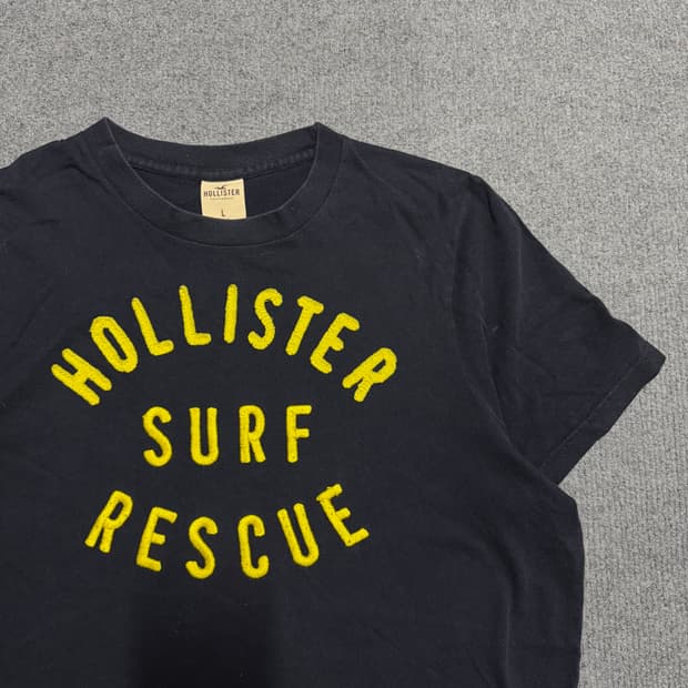 홀리스터 네이비 반팔 티셔츠 L