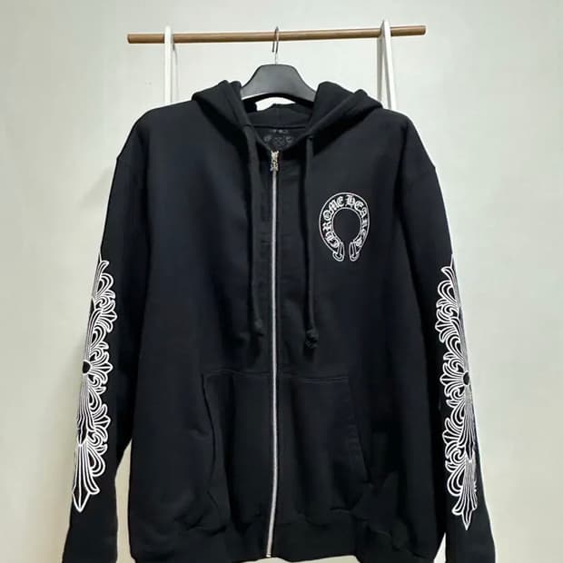 크롬하츠 헤비웨이트 플로랄 후드집업 XXL