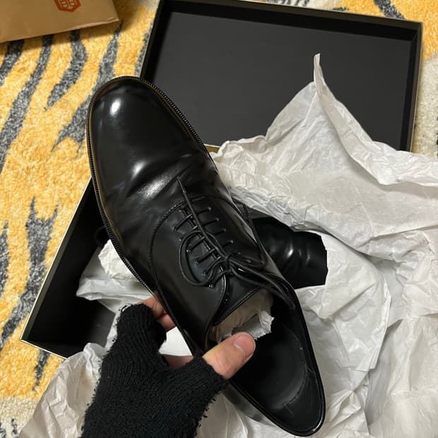 25fw Giorgio Armani 레이스업 더비 슈즈