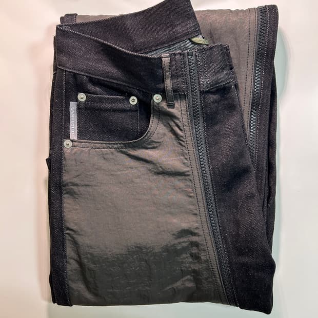 언어펙티드 지퍼 데님팬츠