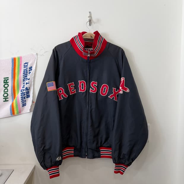 51. 마제스틱 쿠퍼스타운 보스턴 레드삭스 바시티자켓