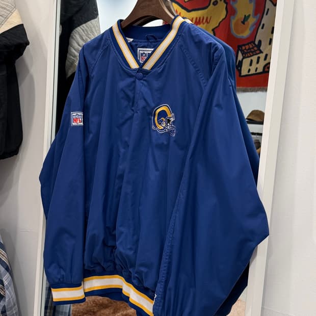 90s Starter 스타터 Pro Line NFL LA램스 나일론 웜업