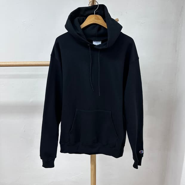 챔피온 홀가먼트 후드 티셔츠 블랙 L (105) J30