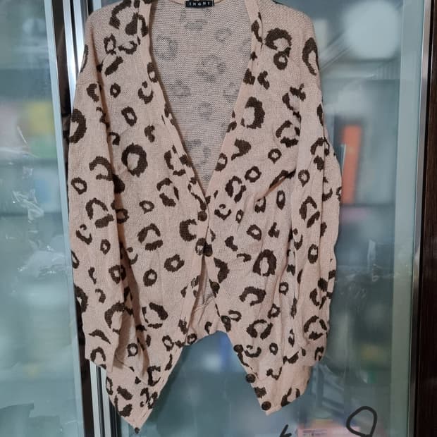 ingni 잉그 호피무늬 가디건