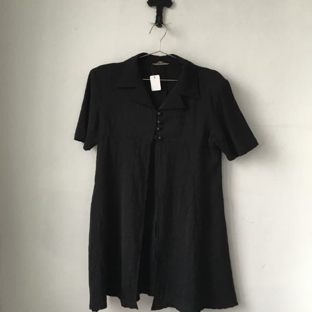Pleats line point long jacket
