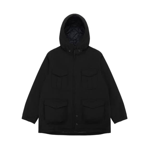 유니클로 x 엔지니어드 가먼츠 퍼프테크 유틸리티 자켓 블랙 L