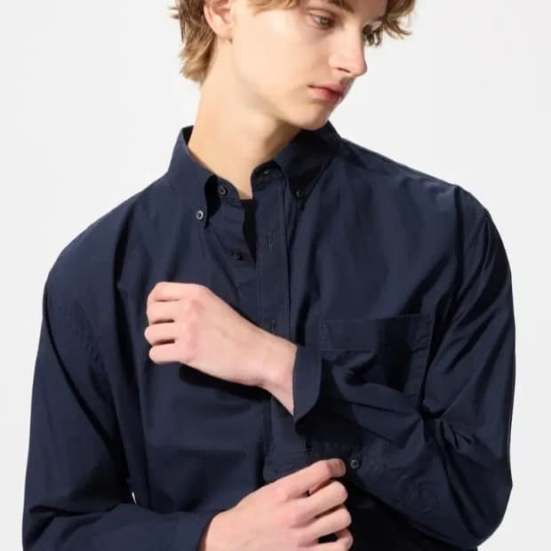 유니클로 브로드클로스 셔츠 M