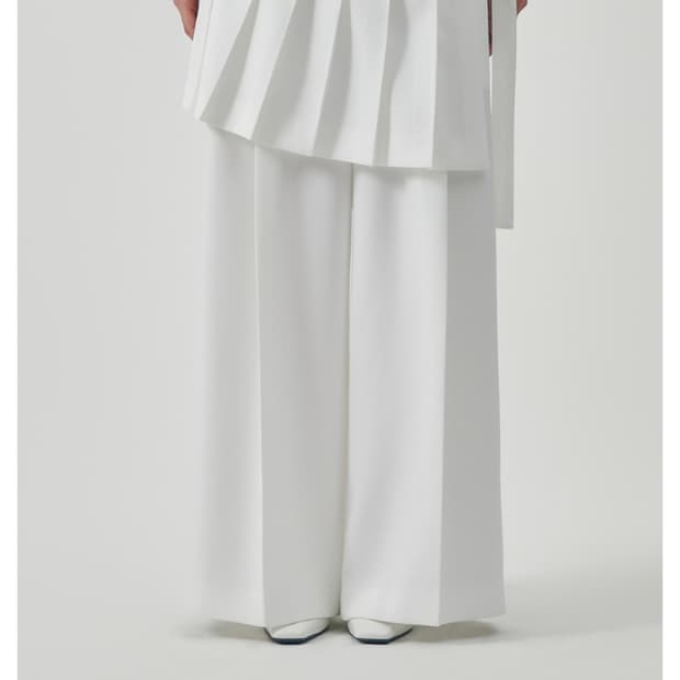 트리밍버드) Flowing Pleated Layered Pants WH