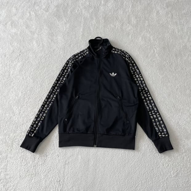 100 아디다스 파이어버드 카모 빅로고 블랙져지