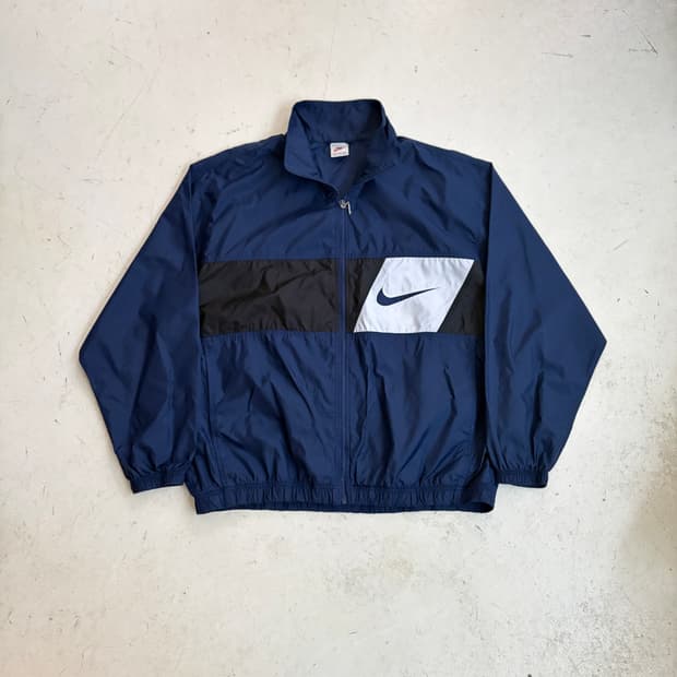 90s 나이키 빅 스우시 올드스쿨 트랙탑 자켓 XL