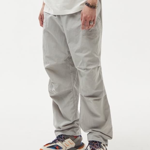 세븐셀라 나일론 루즈 파라슈트 조거팬츠 그레이 32