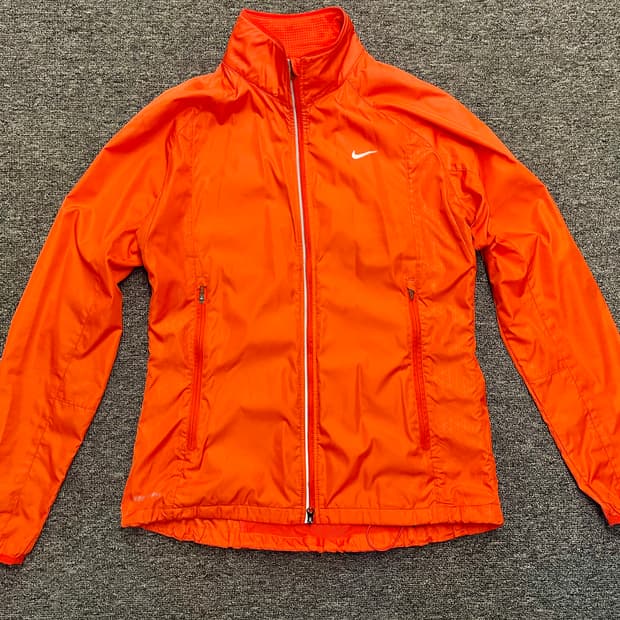[55~66] 나이키 스톰핏 우먼즈 바람막이 오렌지컬러 L 