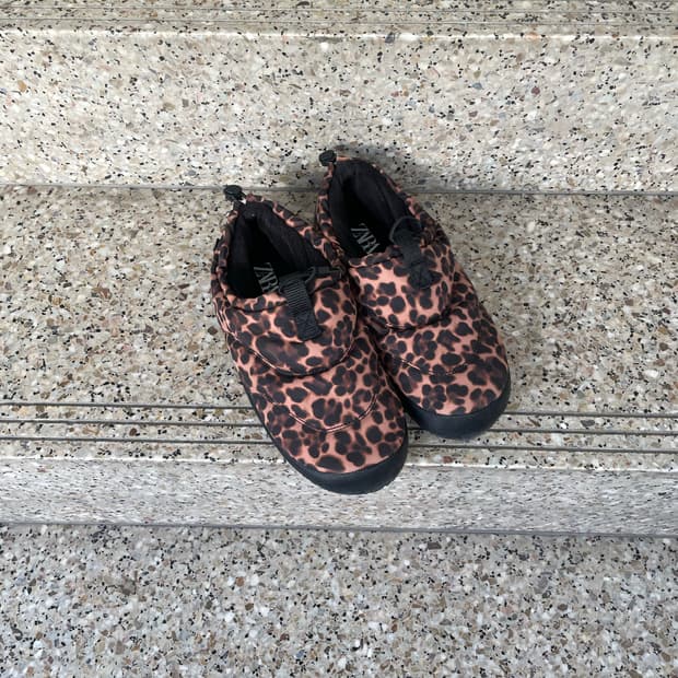 zara padded shoes