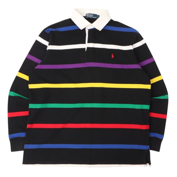 폴로 랄프로렌 멀티 스트라이프 럭비 티셔츠