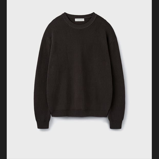 (XL) HARD TWIST CAMPER KNIT [DEEP BROWN]