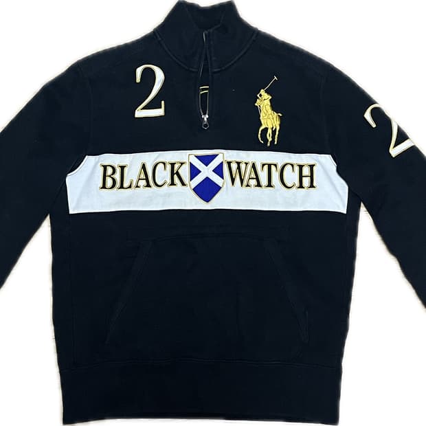 폴로 블랙와치 치프키프 하프집업 M