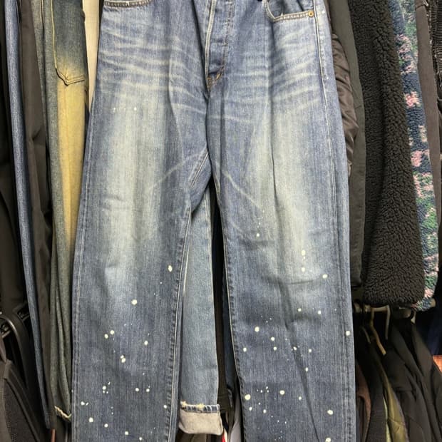 Comme des garcons homme painted denim 