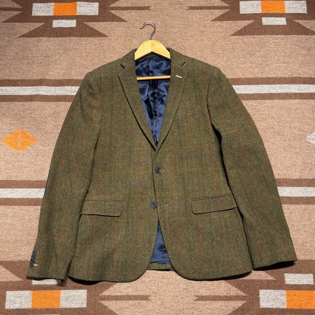 H&M 아브라함 문 트위드 자켓 블레이저 M