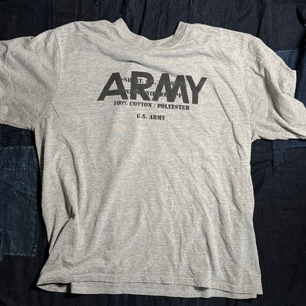 00s Soffe U.S Army Spec. 스텐실 IPFU 티셔츠 XL