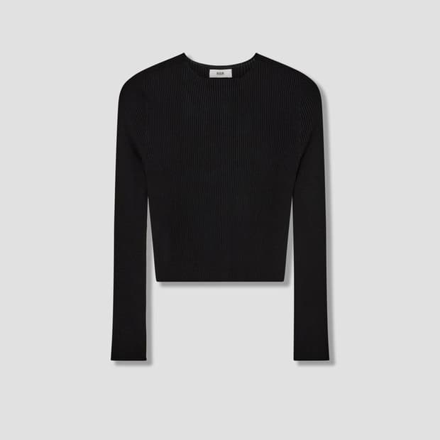 [xl] RIER SILK KNIT BLACK