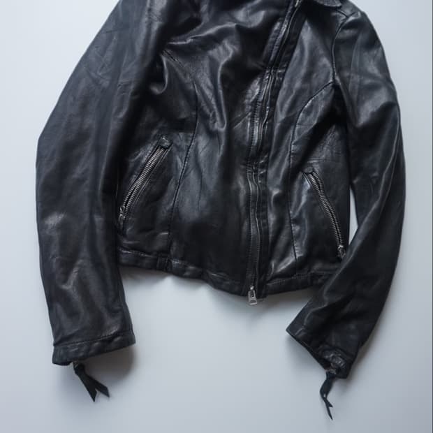 Rose bird 레더자켓