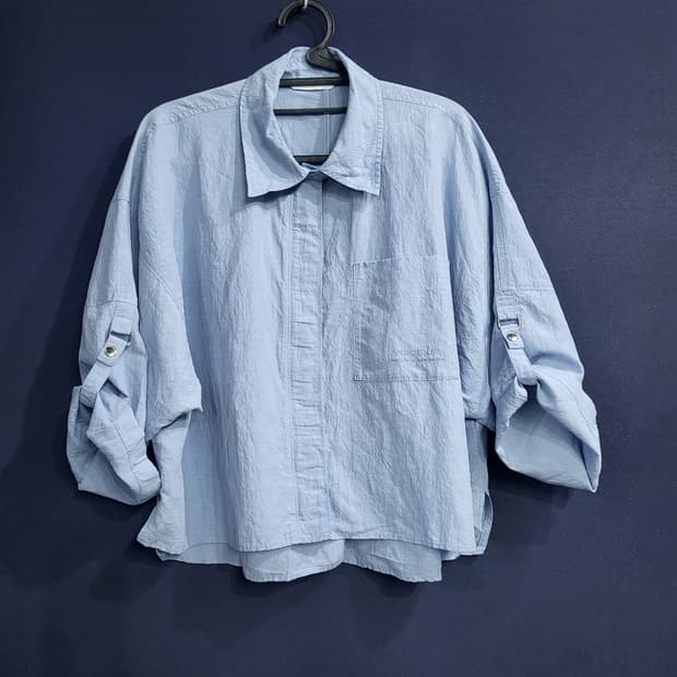 보브 오버핏 포케 셔츠 블라우스