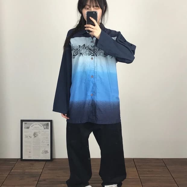 Budweiser Blue Tribal Shirt