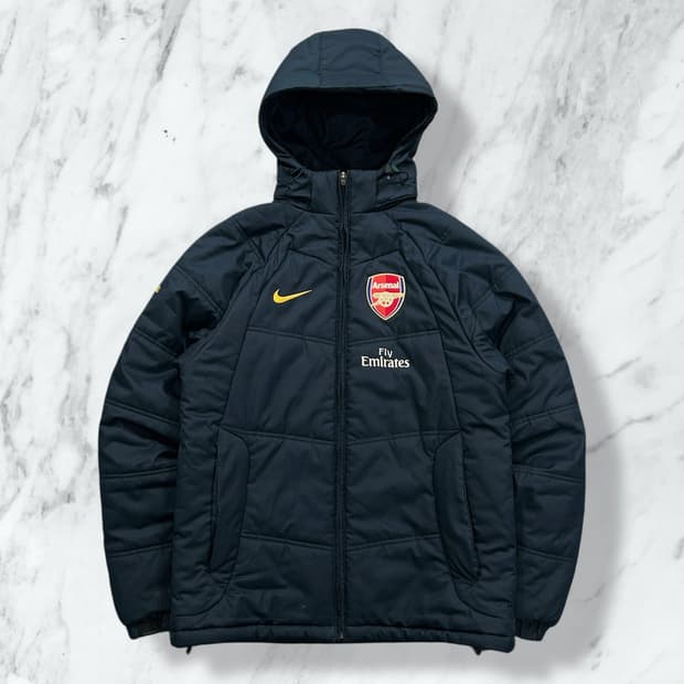 나이키 아스날 네이비 누빔 점퍼 S