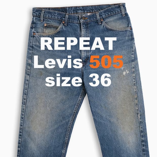 리바이스 505 오렌지탭 90s USA 36 인치 OR5053886