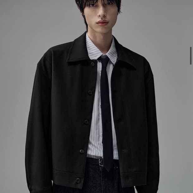 (XL) 드로우핏 도브 울 미니멀 라인 자켓 BLACK 판매