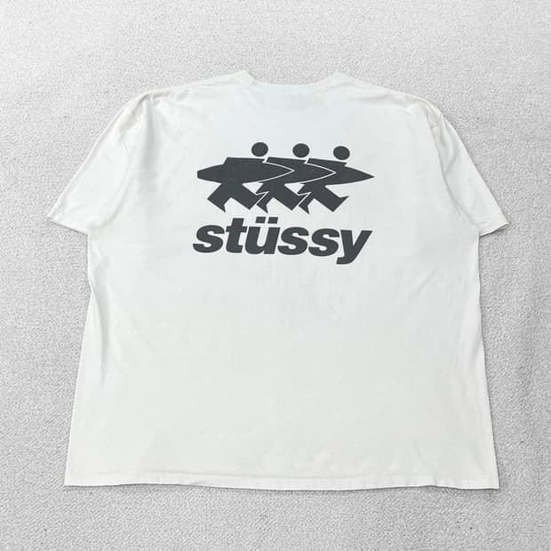 스투시 Stussy 서프워크 반팔티 화이트