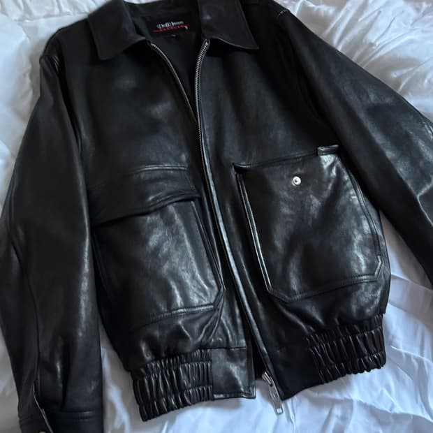  도프제이슨 프리미엄 램스킨 베지터블 플라이트 보머 M