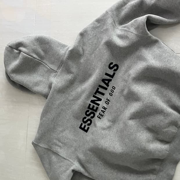 (황금사이즈)(못구함) 에센셜 피어오브갓 후드티 그레이 xs