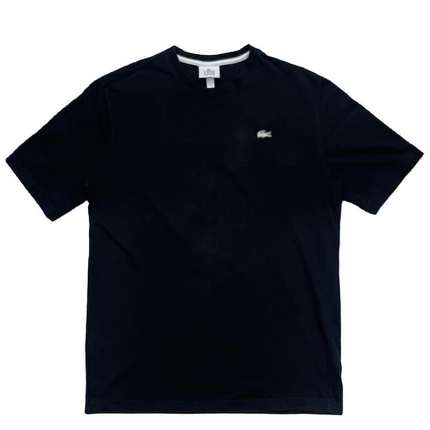 LACOSTE 로고 반팔티셔츠 블랙 S