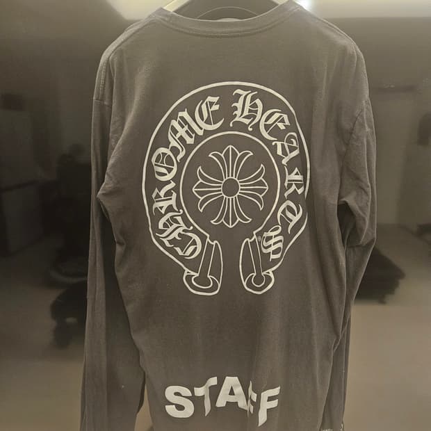크롬하츠 정품 초레어 스테프 롱슬리브 티 티셔츠 Xl