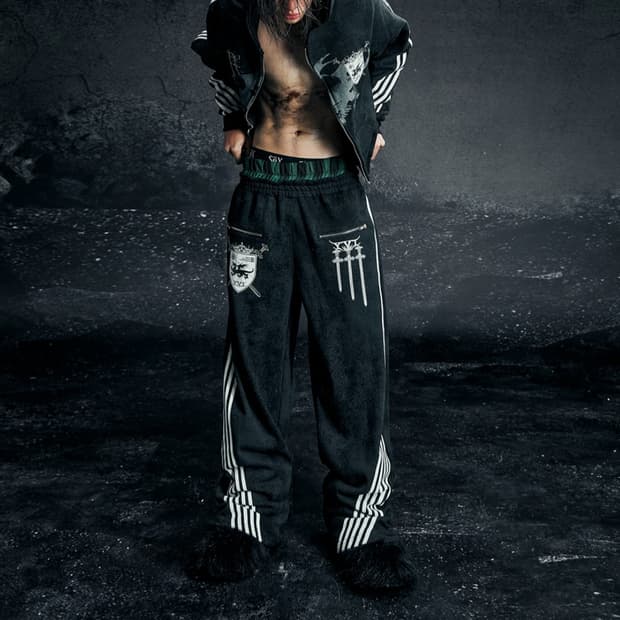 Royal knight Club Waxed trackpants