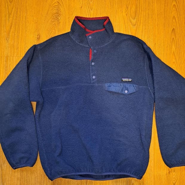 11FW 파타고니아 신칠라 스냅-T 플리스 네이비 네이비 포켓