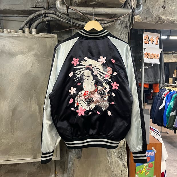 호시히메 자수 스카잔 블랙 XL#csz2897