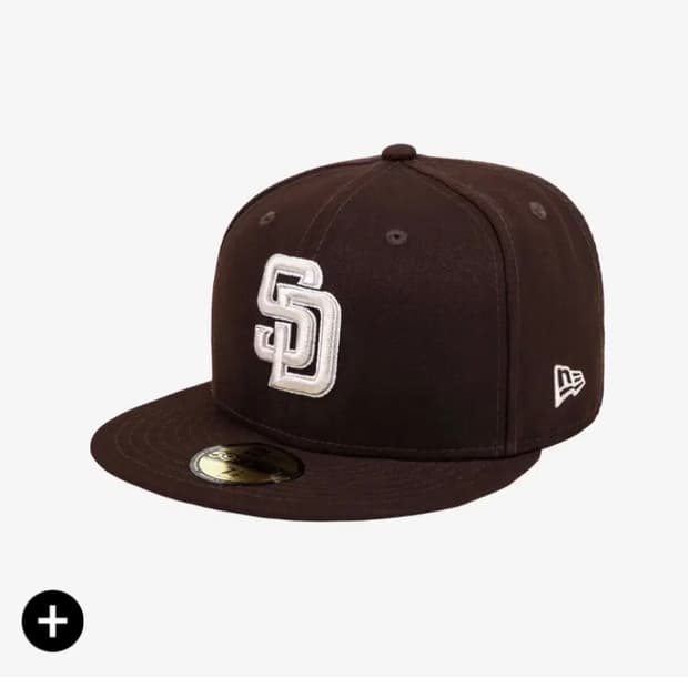 뉴에라 MLB 어센틱 샌디에이고 파드리스 피티드캡 얼트 브라운