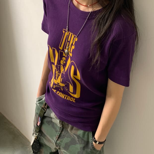 Hysteric Glamour 히스테릭 글래머 빅 로고 히스걸 반팔 T