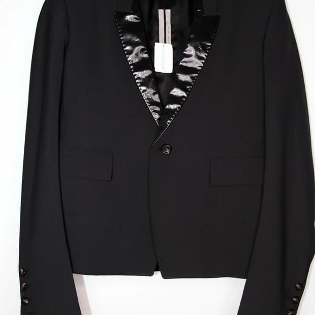 rick owens one button blazer 46