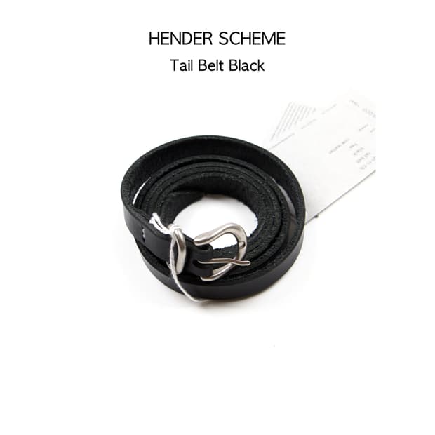 Hender Scheme 테일 벨트 블랙 