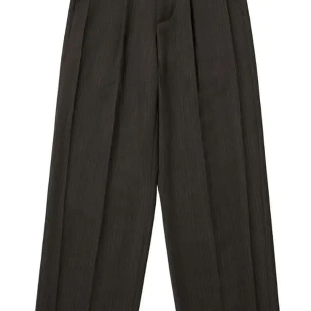 STU belt slacks charcoal 에스티유 벨트슬랙스인차콜