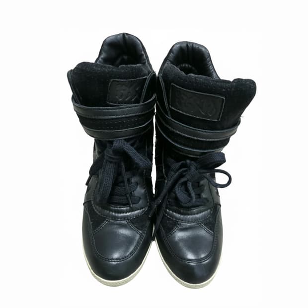 Ash 아쉬 레더 스웨이드 웨지힐스니커즈 39