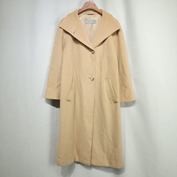 CL285 XL 막스마라 90s 이태리판 울 와이드라펠 카멜베이지 코트