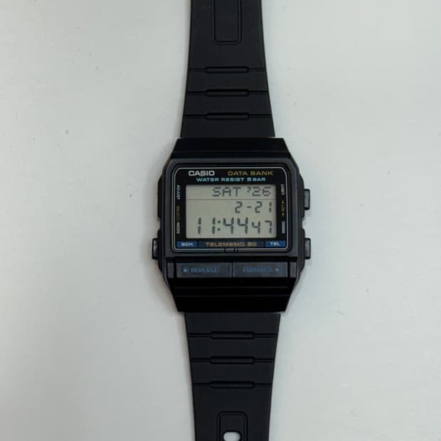 80s 빈티지 아카이브) 카시오 데이터뱅크 DB-55W (희귀 한국생산