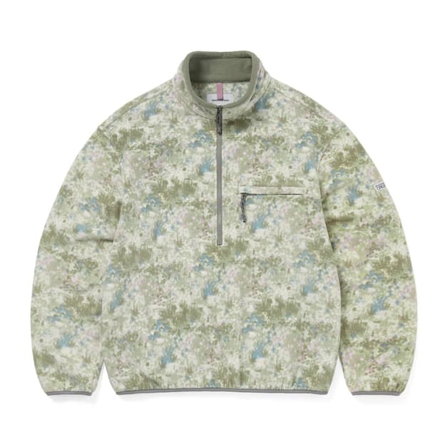 디스이즈네버댓 플리스 풀오버 플로럴 아이보리