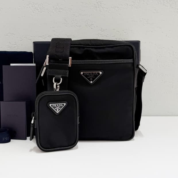 프라다 정품 리나일론 크로스백 숄더백 풀박스
