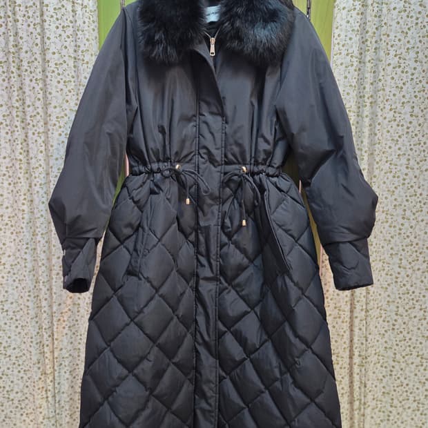 Karl Lagerfeld 퀼팅 구스다운 롱패딩